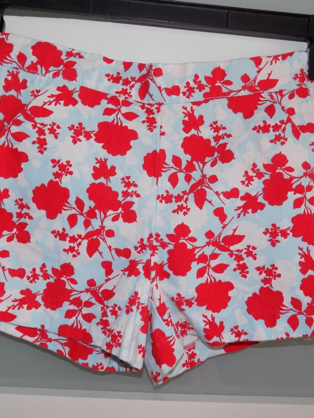 Janie and Jack Multicolor Floral Print Side Zip Shorts W/Adjustable Waist Size 8